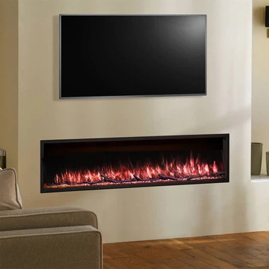 Réchauffeur d'incendie électrique à trois côtés de 72 pouces